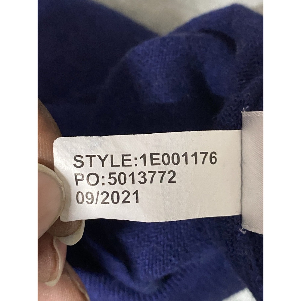 Vineyard Vines Blue Cashmere Blend 1/4 Zip Up Pullover Sweater CatchPoint Medium - Picture 6 of 7